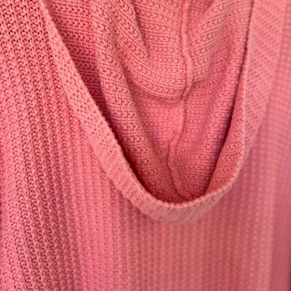 Coldwater Creek Patch Pocket Shaker Knit Sweater with Hood Women's Size Medium - Picture 8 of 9